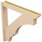 Ekena Millwork 6-in W x 42-in D x 42-in H Balboa Slat Rough Cedar Woodgrain TimberThane Outlooker, Primed Tan OUTUR060X42X42BOA24RCPR - alternate 2